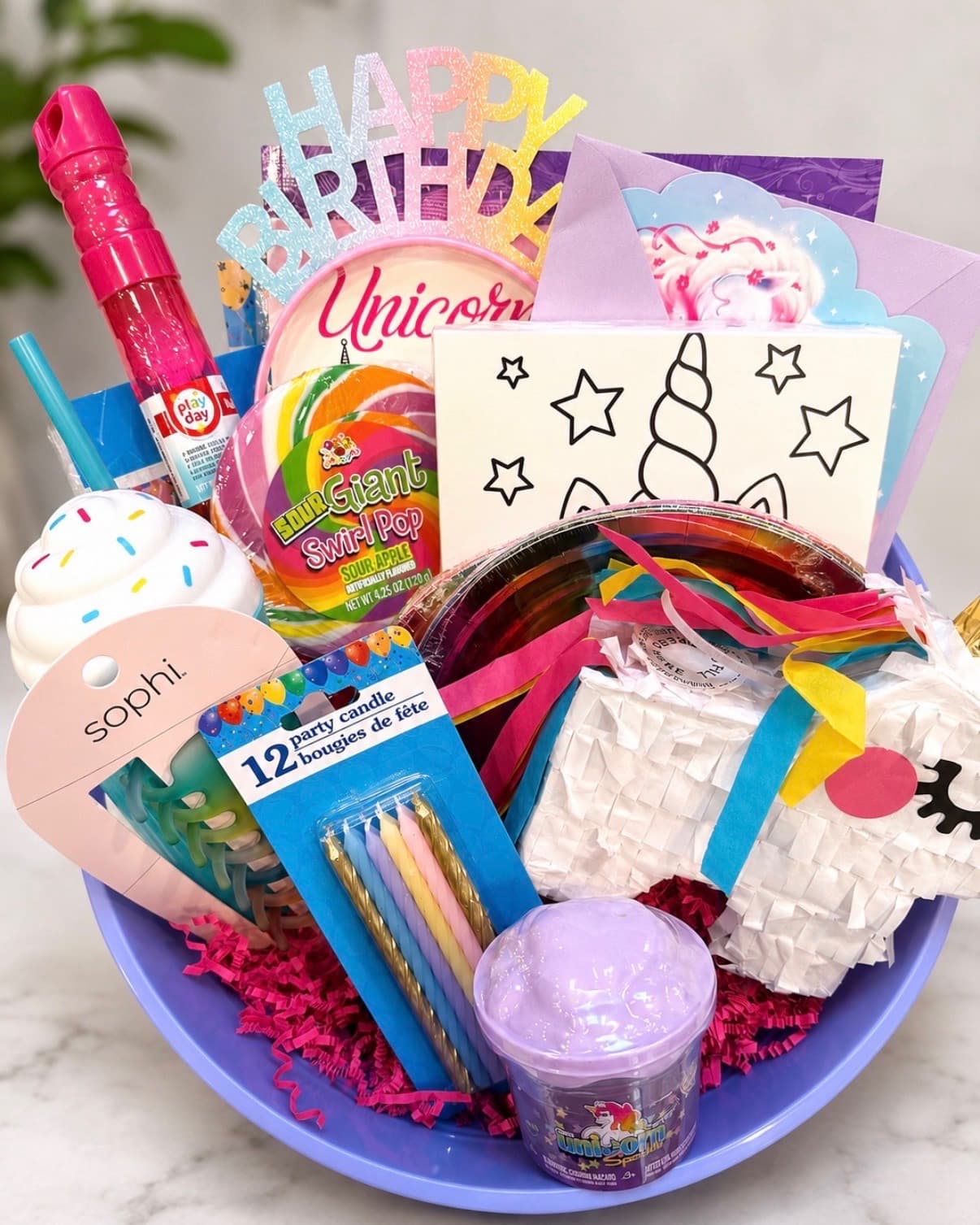 Birthdays gift basket BD-001 by Valley Girl Goodies